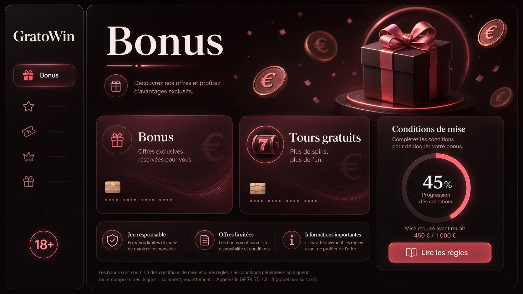 Bonus et promotions